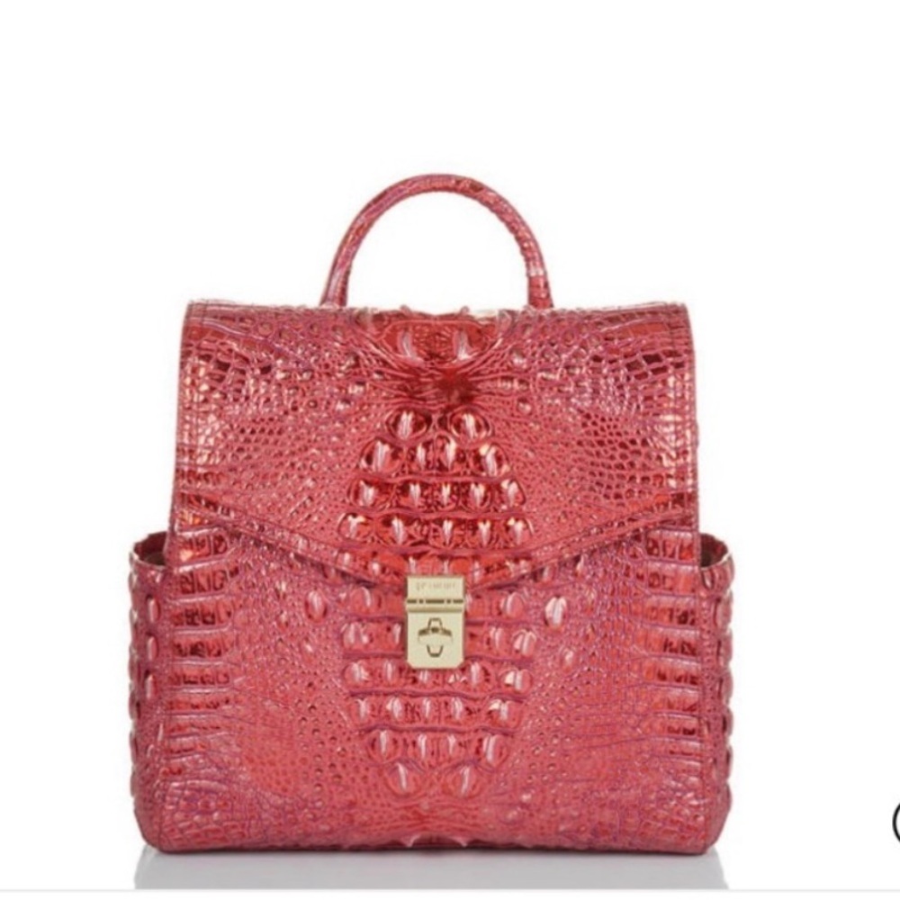 Brahmin Liz Red Dragon Melbourne Backpack and Wallet